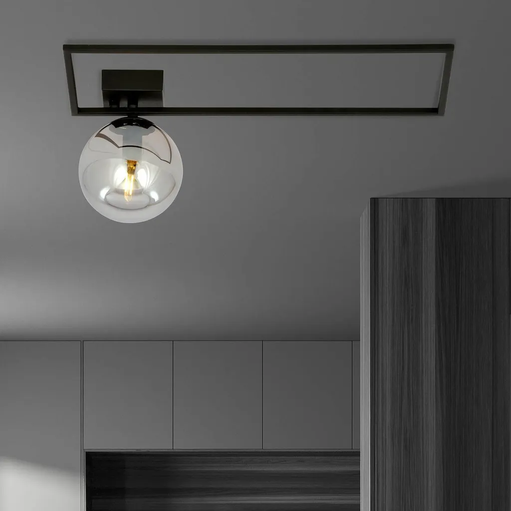 Plafonnier Compact E14 Noir Graphite Imago 1A pour Éclairage Précis - 6