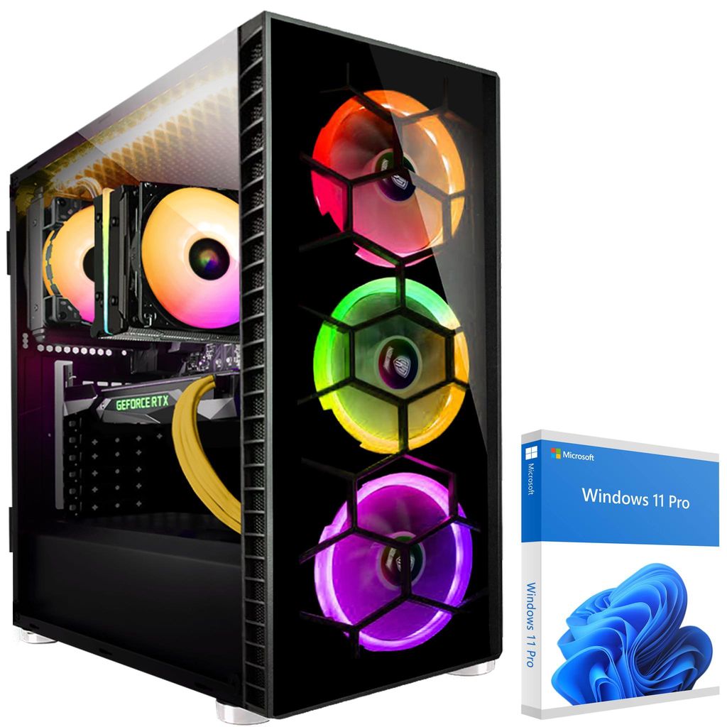 KRAFTPC High End Gaming-PC Intel Core i7 12700KF - GeForce RTX3060 12GB - 1TB M.2 NVMe SSD - 32GB DDR4 - Win11 - WLAN - Gamer PC Desktop PC Gaming