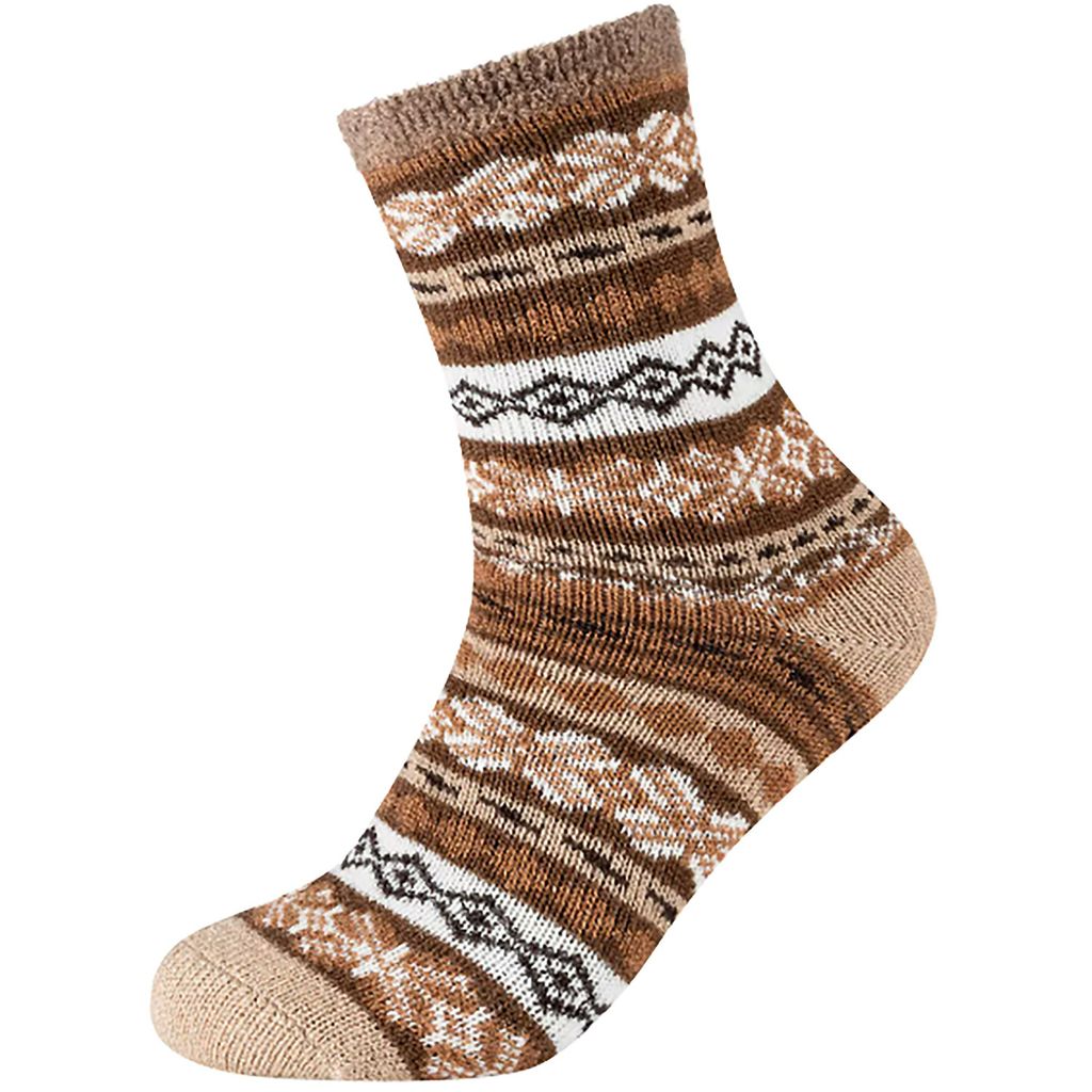 Camano Damen Kuschelsocken Cosy Double Layer Damen 37222 Sand 35-38