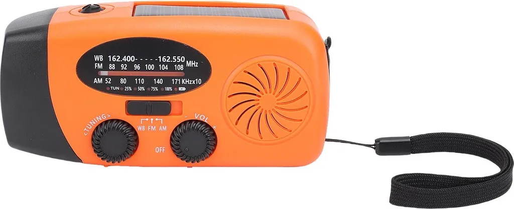 Radio d'urgence multifonction avec dynamo et batterie de secours SOS