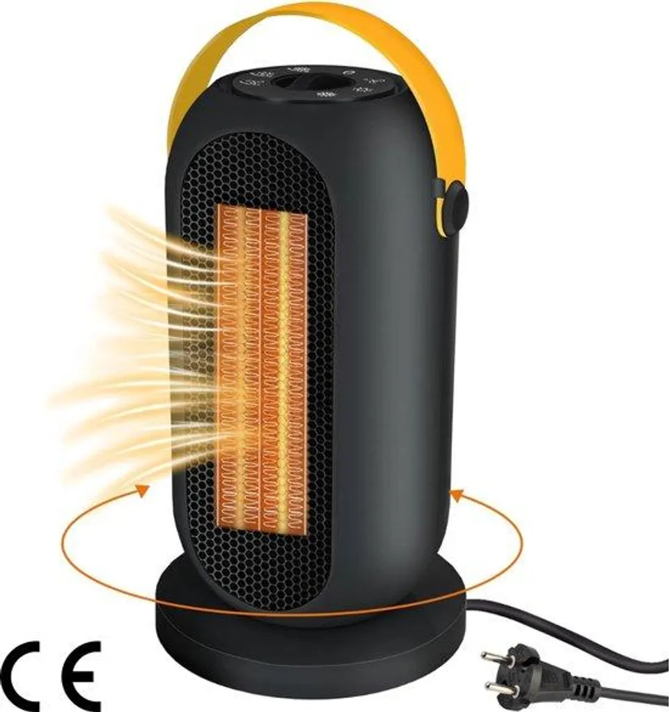 Radiateur de sécurité avec 6 modes et thermostat - Chauffage portable 1200W