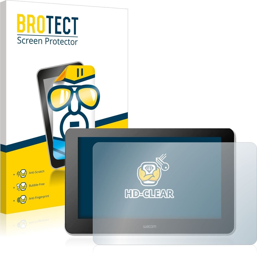 Für Wacom One Creative Pen Display Schutzfolie BROTECT Displayschutz Display Schutz Folie Klar Transparent