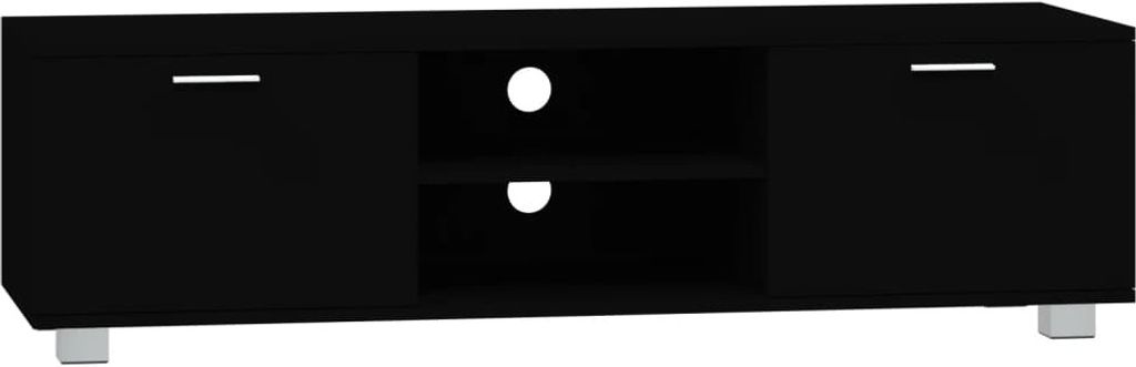 TV-Schrank Schwarz 140x40,5x35 cm Holzwerkstoff