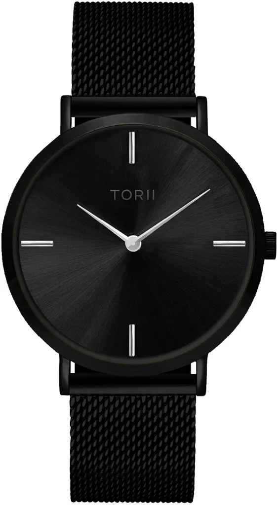 Montre analogique TORII V38VM.BS coloris noir style mode intemporel mixte
