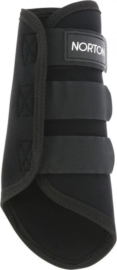 Protège-jambes Norton Élastique Noir M - Évite les Blessures aux Tendons