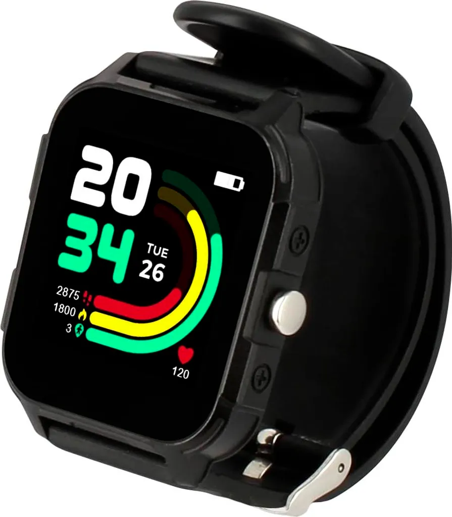 Montre Connectée Kurio Noire 44g : Écran Tactile et Jeux dès 6 Ans