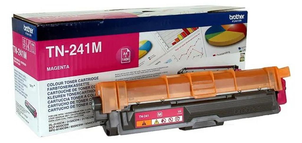 Brother TN-241M, 1400 strany, Purpurová, 1 kusov Obrázok produktu 