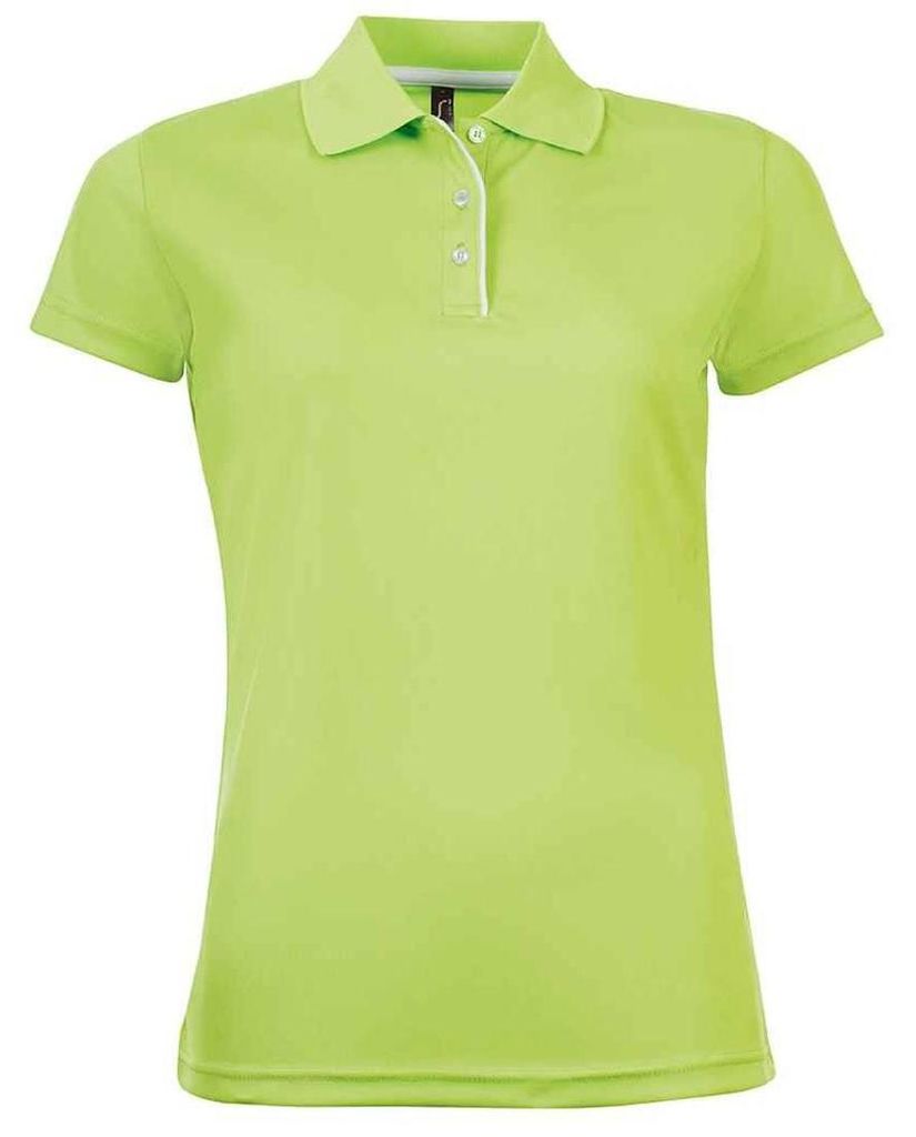 SOLS - "Performer" Poloshirt für Damen, Sport LT3203 (M) (Apfelgrün)