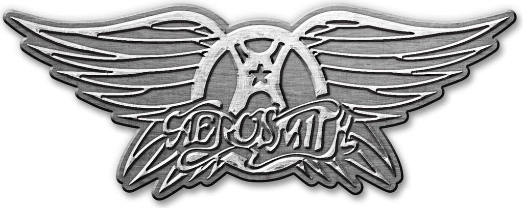 Aerosmith - Logo - Abzeichen, Metall RO7693 (Einheitsgröße) (Silber)