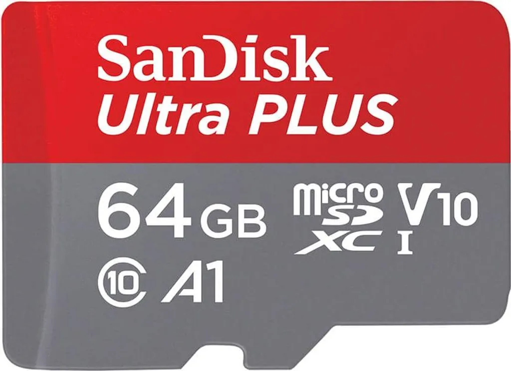 Carte MicroSDXC SanDisk Ultra Plus 64 Go 150 Mo/s A1 UHS-I Classe 10