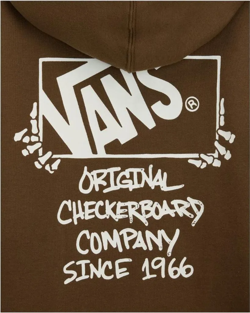 Felpa Uomo Vans Framework Zip Up L Vintage Cocoa - Prezzo Speciale - 4