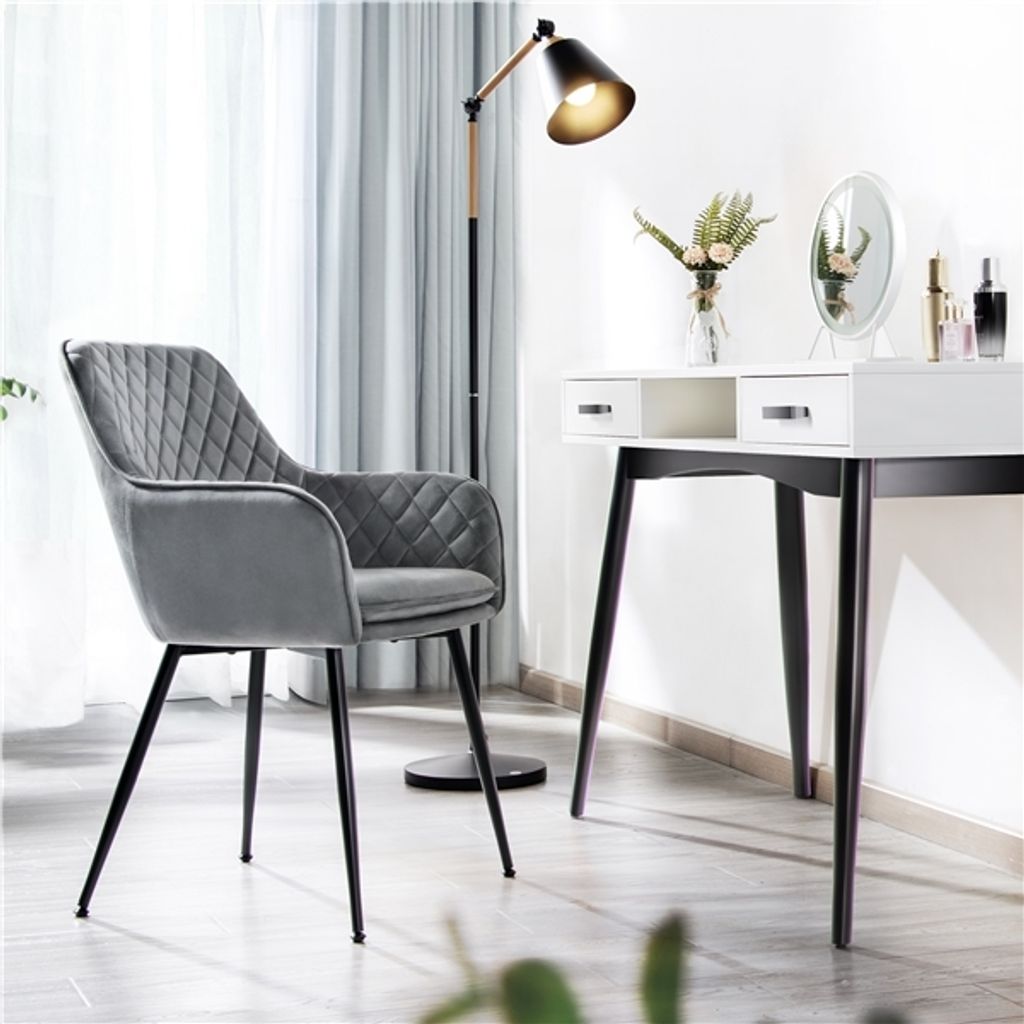 Yaheetech 2er Set Esszimmerstuhl Wohnzimmerstuhl Produktbild 9