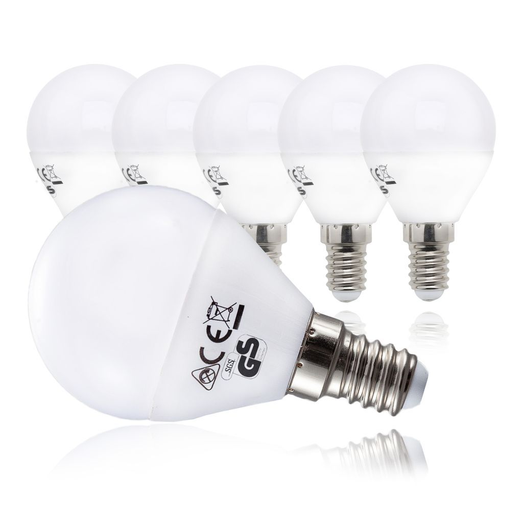 LED Birne Glühbirne Glühlampe Lampe  Sparlampe E27 kaltweiß 6W wie 50W Bulb 
