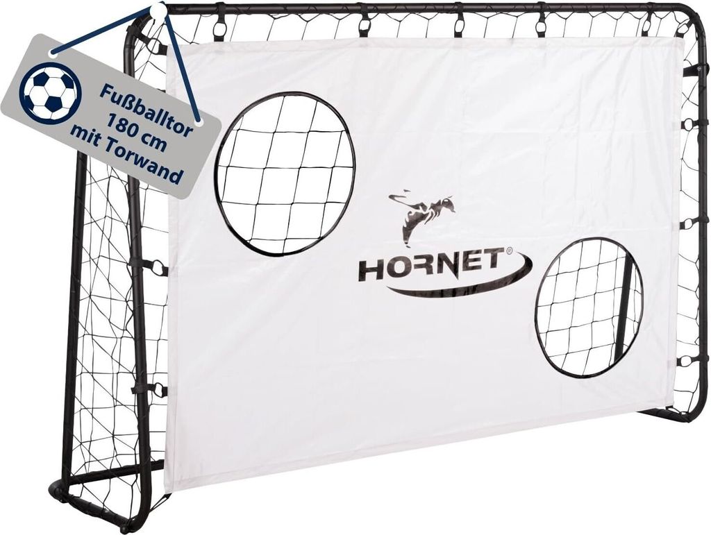 (B) HUDORA Fußballtor Hornet 180 mit Torwand - Outdoor für Produktbild 