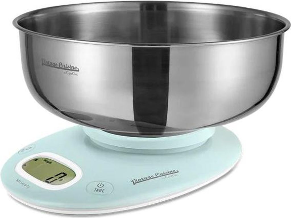 Küchenwaage mit Schüssel 2 L Vintage Cuisine Mint