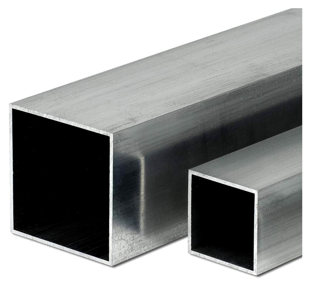 Aluminium Vierkantrohr AW-6060 50x50x4mm | Zuschnitt auf 75mm (7,5cm)