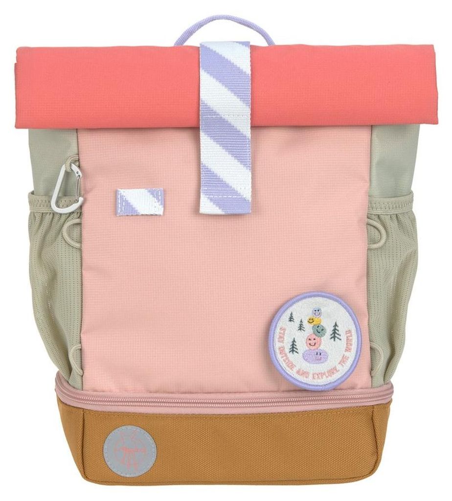 Lässig Kinderrucksack - Mini Rolltop Backpack Sunny Explorer, Rosa Pink
