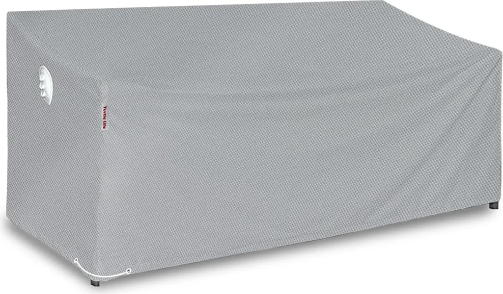 Housse banc de jardin imperméable 3-4 places en tissu Oxford gris 183cm