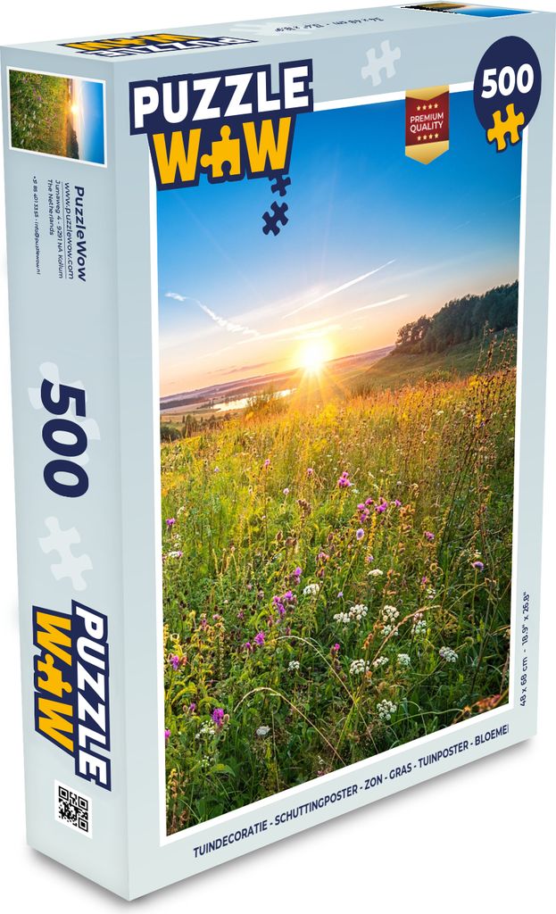 MuchoWow Puzzle 500 Teile Sonne - Gras - Blumen - Denken - Spiel - Toy