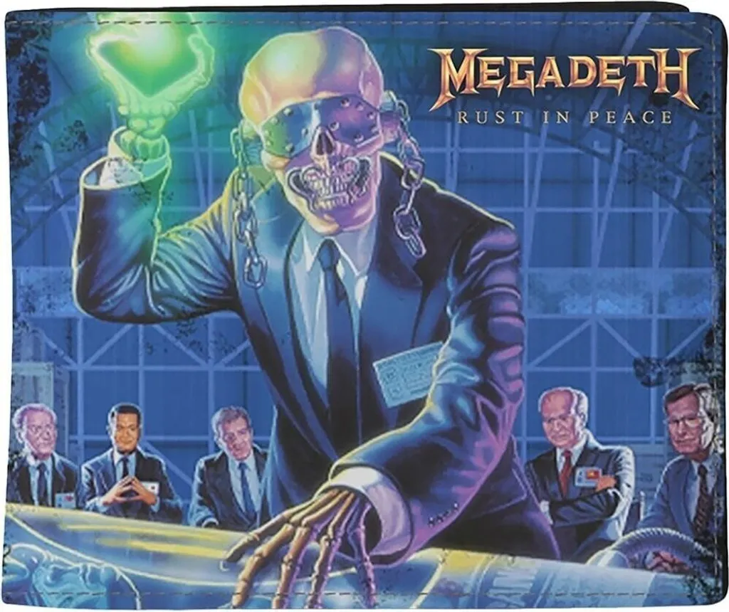 Portefeuille Megadeth Rust In Peace pour ranger cartes billets et monnaie