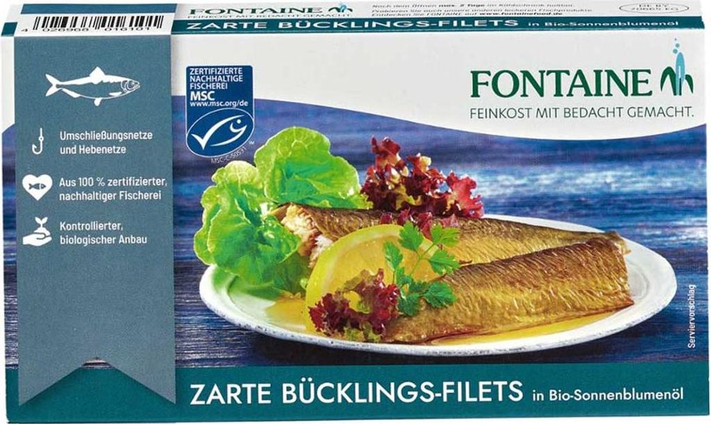 Zarte Bücklingsfilets - Sonnenblumenöl 190g 6er Pack