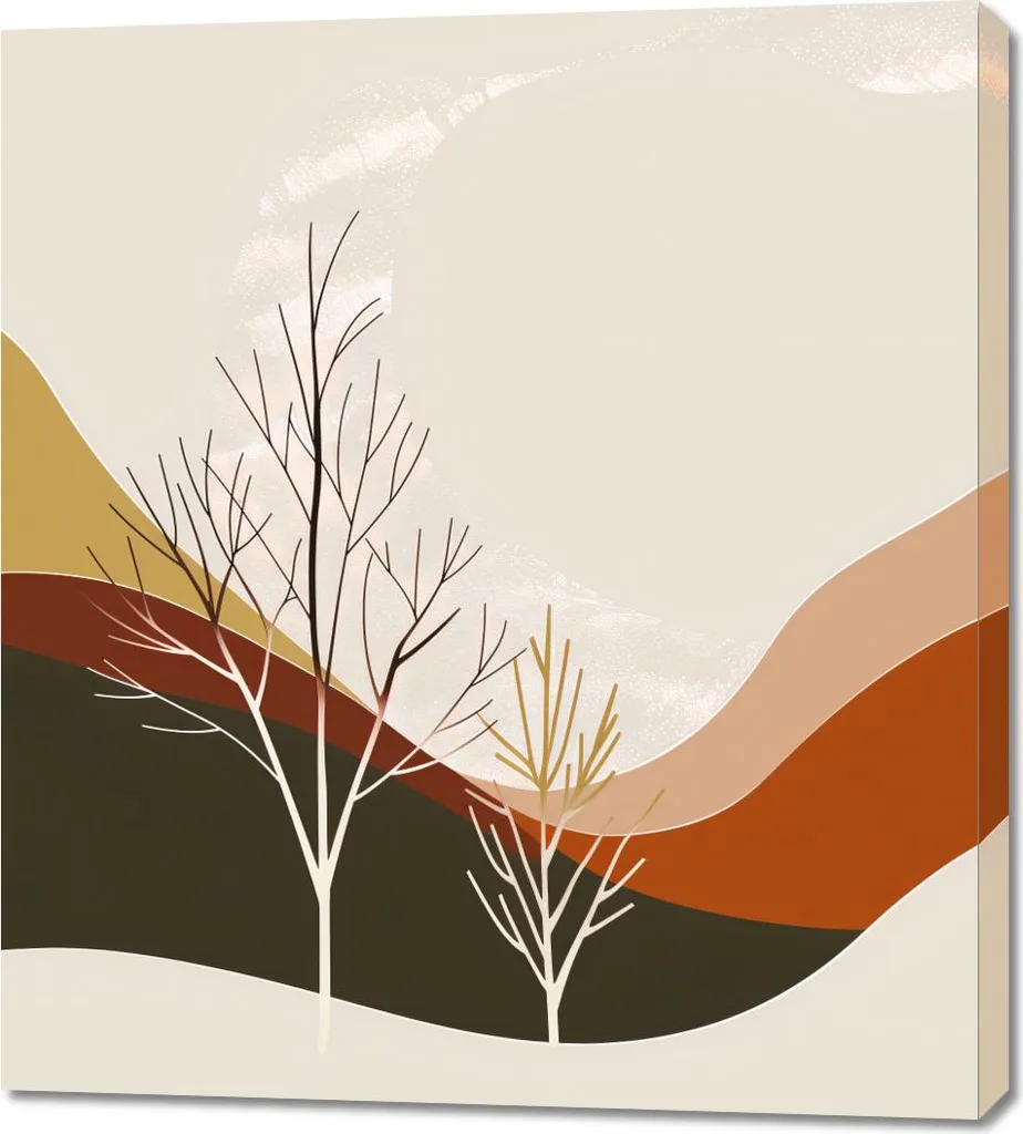 Quadro Astratto Deserto Widzi 90x100 - Tela Luxury per Interni Chic