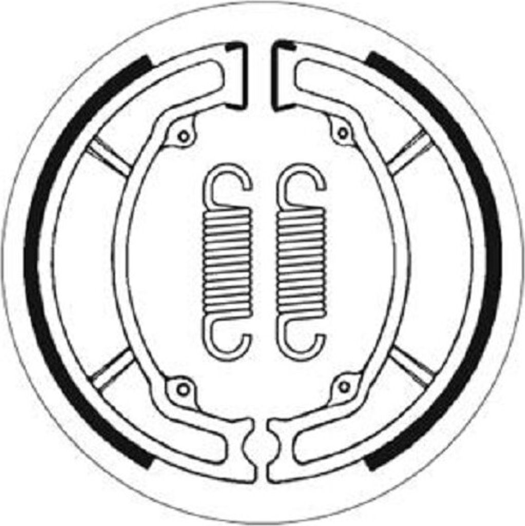 Bremsbacke SBS 2034 Maße: 130 x 28