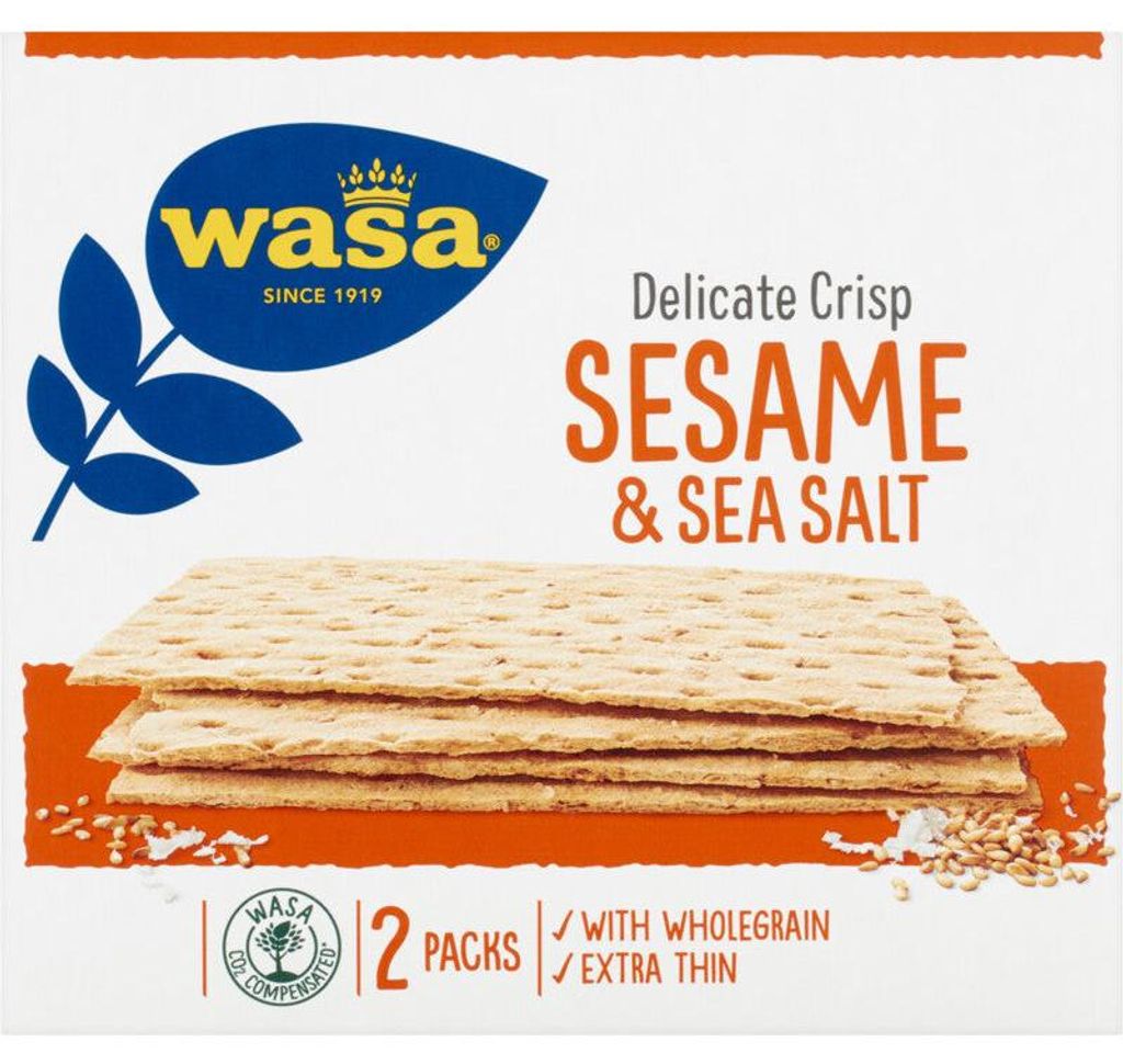 Wasa Delicate Tenký chrumkavý chlieb so sezamom a morskou Obrázok produktu 
