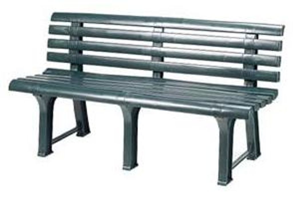 Panchina Da Giardino "Orchidea" Verde - cm.49x145x74h. - Immagine del prodotto 