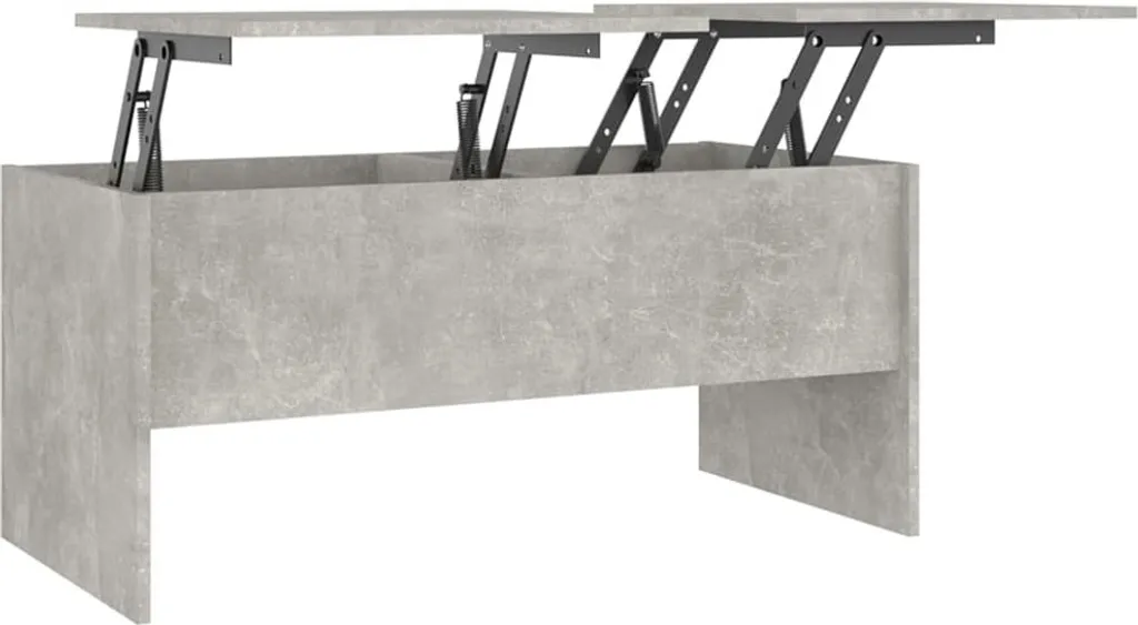 Tavolino Grigio Cemento 102x50,5x46,5 cm - Essenzialità Moderna