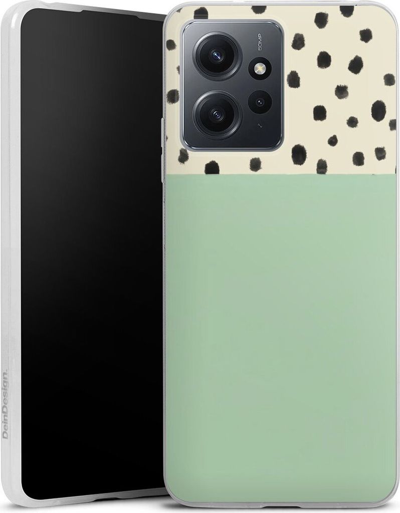 DeinDesign Slim Hülle für Xiaomi Redmi Note 12 4G Silikon Case Ultra Dünn Handyhülle Abstrakt Boho Polka Dots