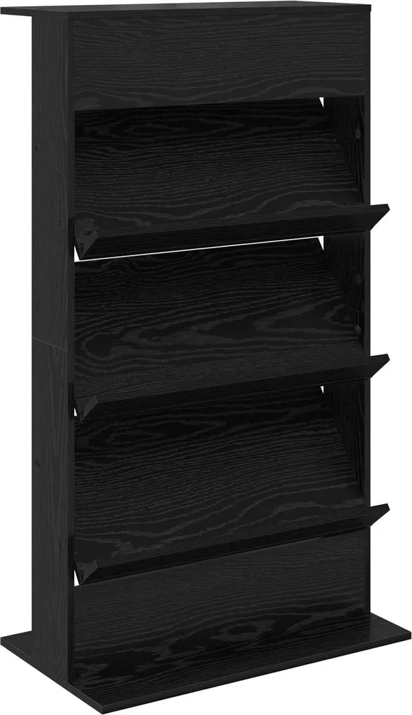 Espositore Giornali vidaXL 70x41x126 cm Rovere Nero | Prezzo Offerta