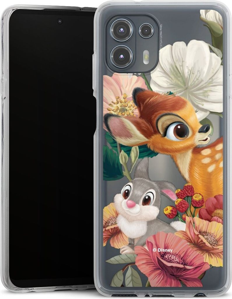 DeinDesign Handyhülle für Motorola Moto Edge 20 Lite Silikon Hülle Case Smartphone Schutzhülle Bambi Disney Klopfer