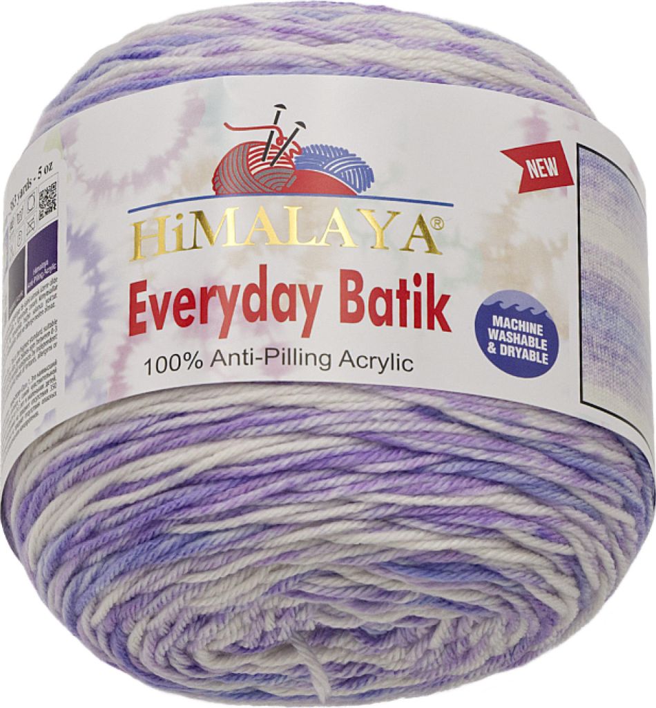 HiMALAYA EVERYDAY BATIK - 140g / 350m - Weiß,Lila