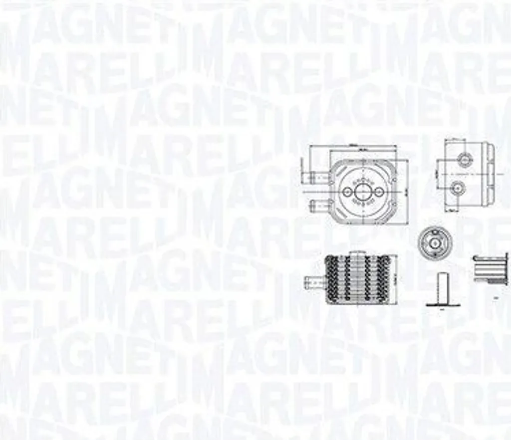 Magneti Marelli 350300003500 Refroidisseur Huile Moteur VW Golf IV