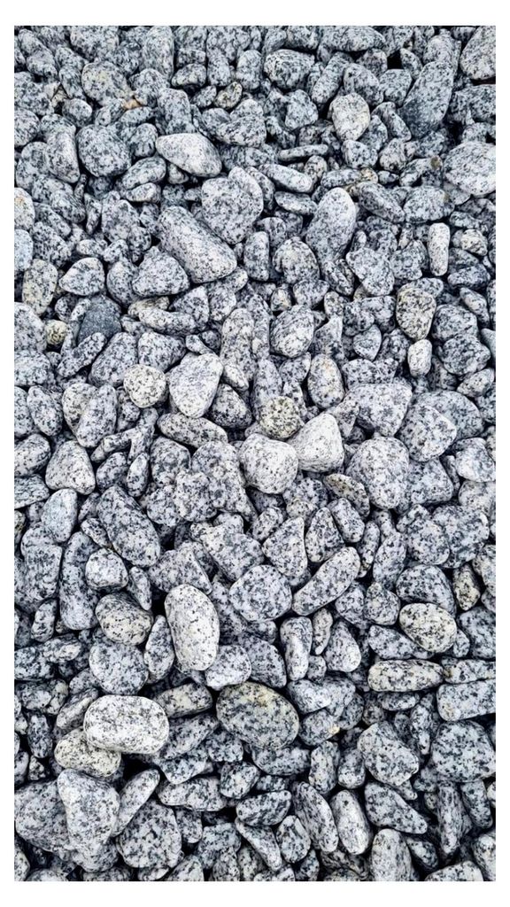 Dekosteine - Graue Kieselsteine - Dalmatiner - Natur Deko Kieselsteine Grau 2-4 cm - Gemischter Flusskies für Vasenfüllung