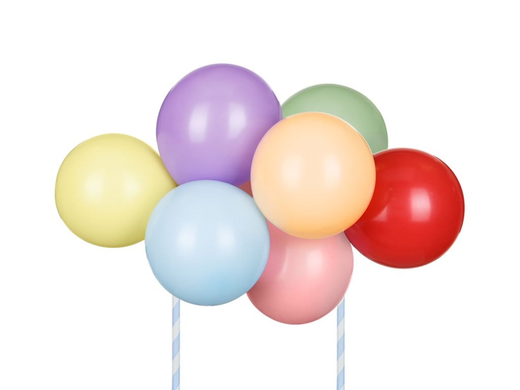 Ballon-Kuchentopper Regenbogen, Mix, 29 cm Produktbild 