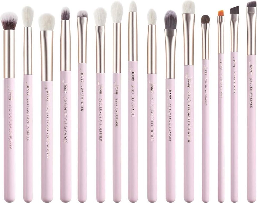 Jessup Professionelles Braut Make-up Pinselset T294, 15-teilig