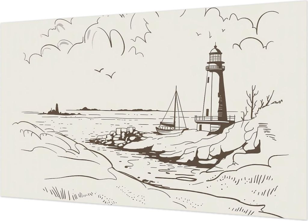 Fototapete - Wandbilder für Wohnzimmer - 416x254 - Dekorative Wandfolie - Modernes Design für Wanddekoration - Tapeten für Innenräume - Küsten...