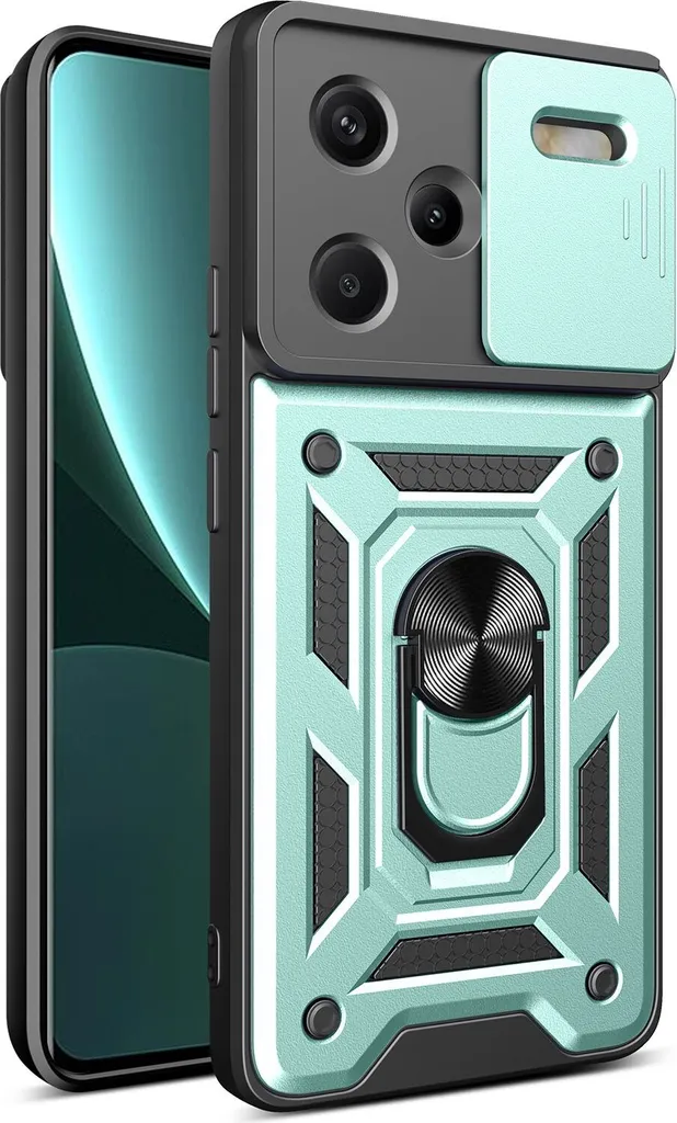 DESSEN Cover per Xiaomi Redmi Note 13 4G - Silicone Custodia Antiurto Protezione Fotocamera Case Antishock Morbida TPU Bumper Resistente, Marrone
