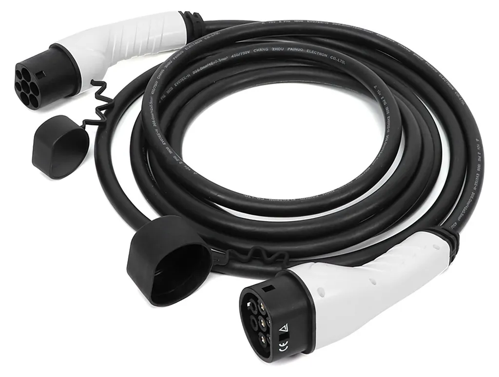 Câble de recharge pour voiture électrique 16A EVSE avec prise 220V 5m