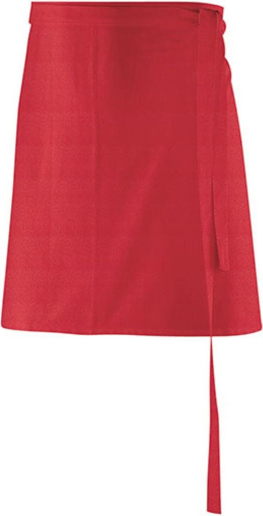 Exner 10020 | Schürze 80 x 45 cm - Farben waschbar bis 60 °C - Farbe: Red - Größe: 80 x 45 cm