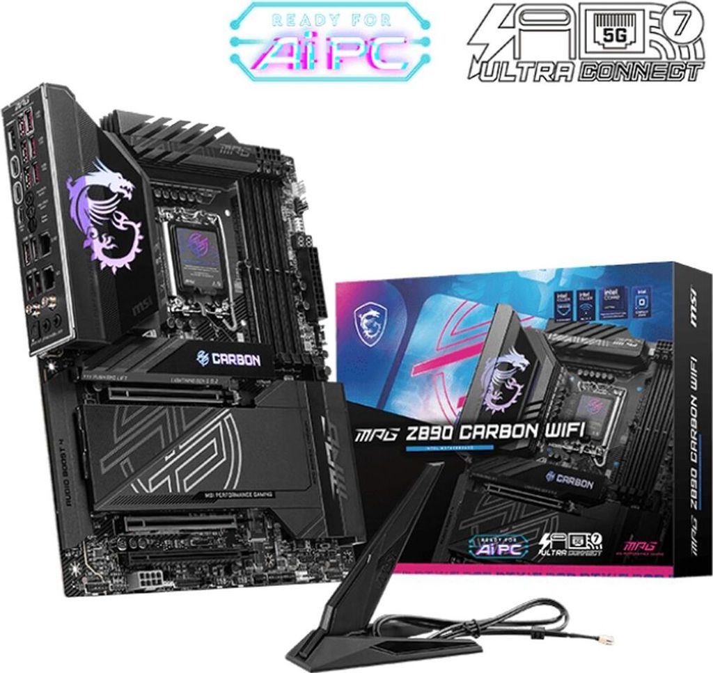 MSI MPG Z890 Carbon Wifi            (Z890,S1851,ATX,DDR5) Produktbild 