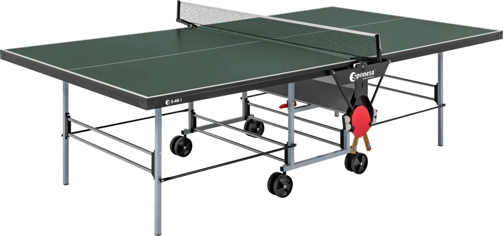 Sponeta S 3-46 i Table ping-pong pliable 19mm avec filet, verte indoor