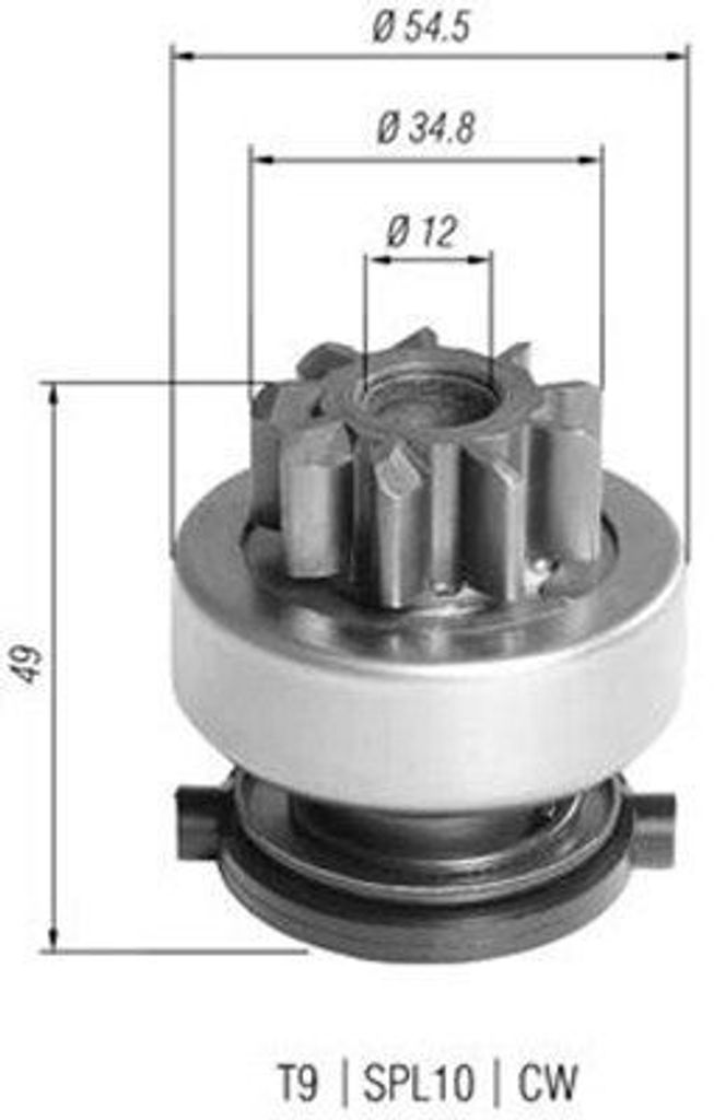 MAGNETI MARELLI 940113020390 Anlasser-Ritzel AMB0390 für TOYOTA COROLLA Verso (ZER, ZZE12, R1)