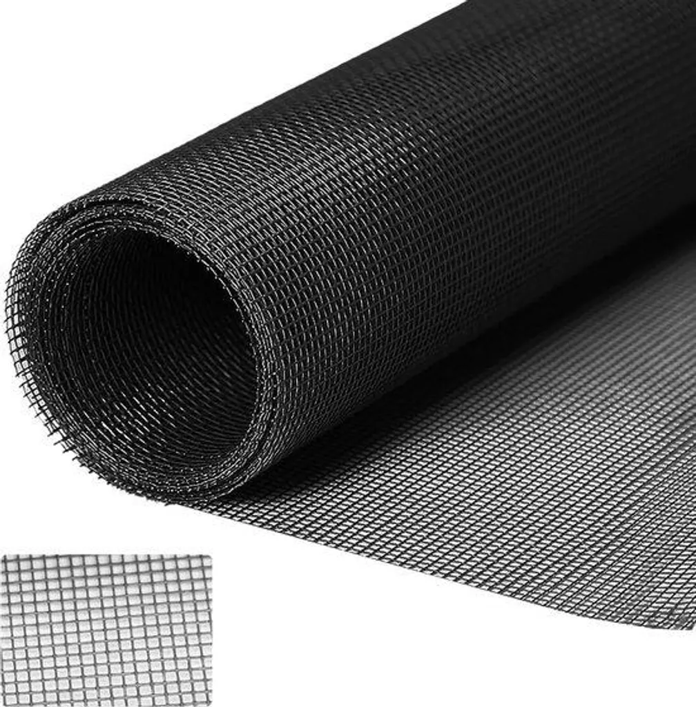 Moustiquaire noire 120 x 250 cm idéale pour grandes portes de terrasse