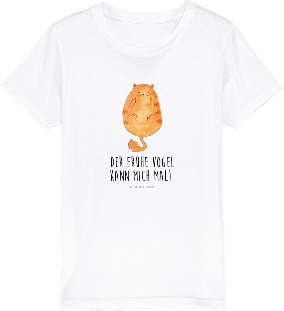 Mr. & Mrs. Panda Kleinkinder T-Shirt Katze Frühaufsteher Produktbild 