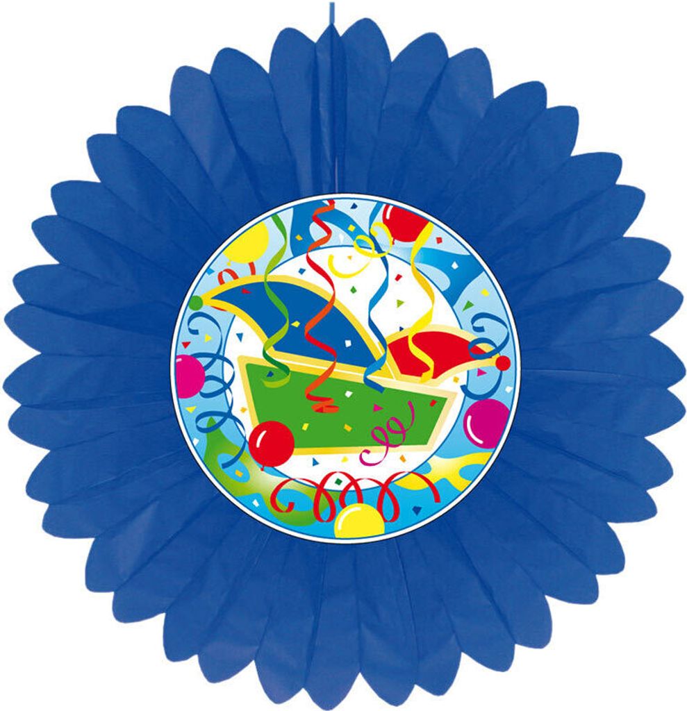 Dekofächer Karneval - Narrenkappe 60 cm
