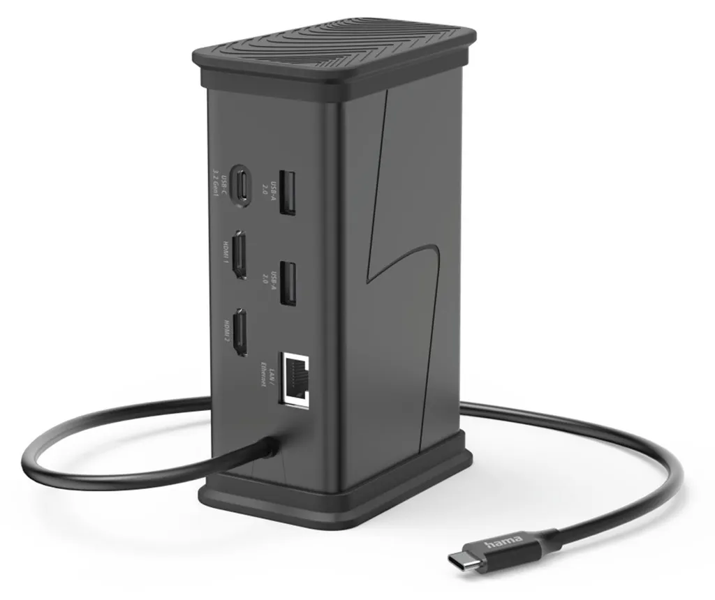 Station d'accueil USB-C 9 en 1 Connect2Office Double HDMI 4K pour PC Mac