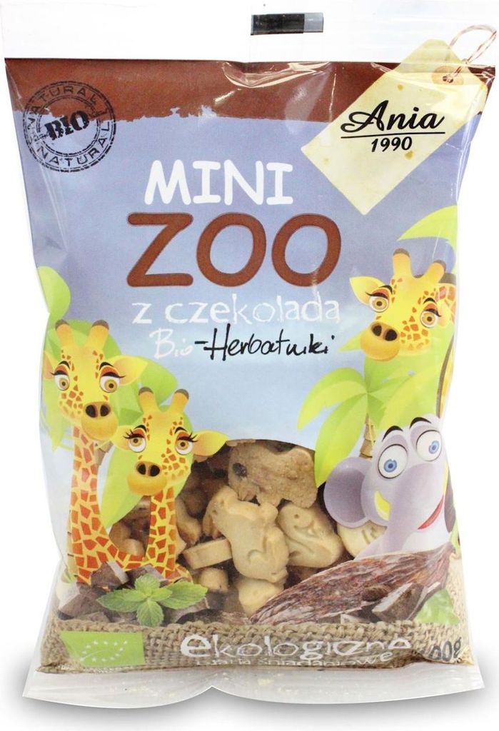 MINI JUNGLEČOKOLÁDOVÉ COOKIES 100 g -ANIA Obrázek produktu 